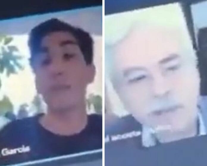 Alumno de derecho se queja durante clase en línea de su profesor: 'Con usted no puedo'