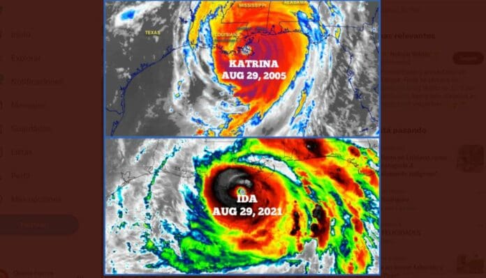 ¡16 años de diferencia! 'Ida' y 'Katrina' tocan tierra el mismo día y lugar dejando severos daños