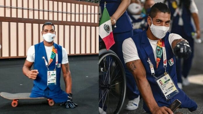 Michel Muñoz y su patineta representan a México en los Paralímpicos