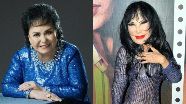 Lyn May anda jugando con la prensa Carmen Salinas habla sobre el 'embarazo' de la vedette