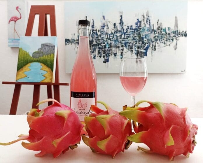 Conoce el vino de pitahaya de Hibixcux Roselle Wine
