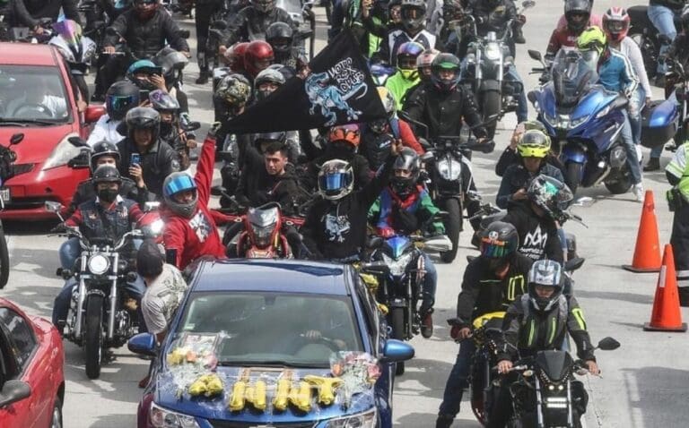 FOTOS: Hacen rodada a Tres Marías en homenaje a motociclistas muertos