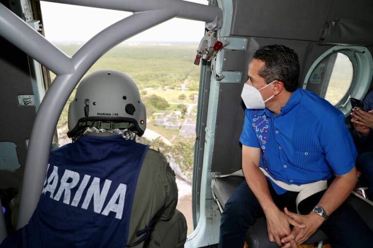 SEMAR y autoridades estatales recorren zonas de mayor afectación por ‘Grace’