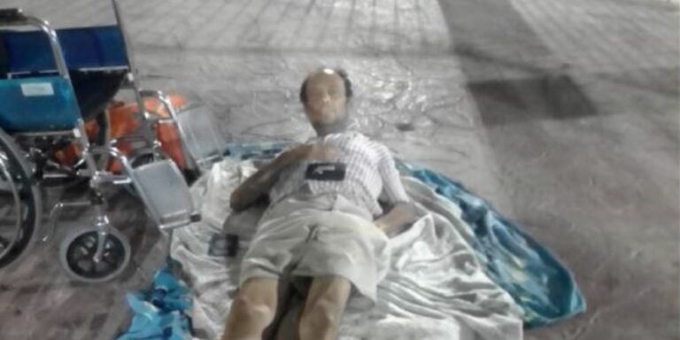 Buscan a familiares de adulto abandonado en Bonfil; tiene pierna con gangrena