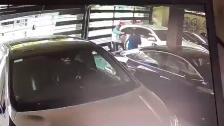 VIDEO: Captan momento en que un escolta mata a un chofer en Nuevo León