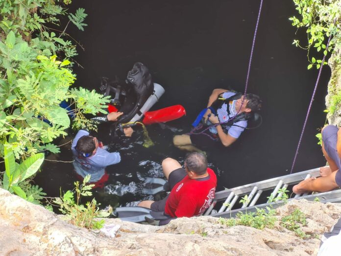 Un hombre cayó accidentalmente un cenote de la Región 225 durante la madrugada de hoy, sin que las autoridades hayan podido localizarlo.
