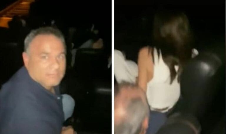 VIDEO: Cacha a su esposo siéndole infiel en el cine, salen corriendo
