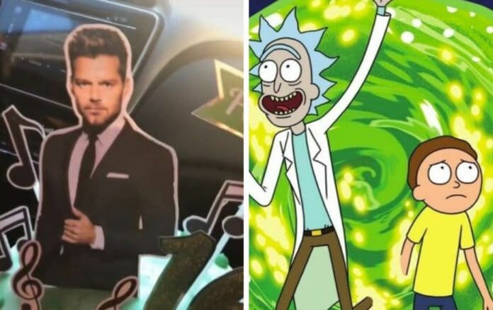 VIDEO: Joven recibe pastel de Ricky Martin por su compleaños, lo pidió de Rick y Morty