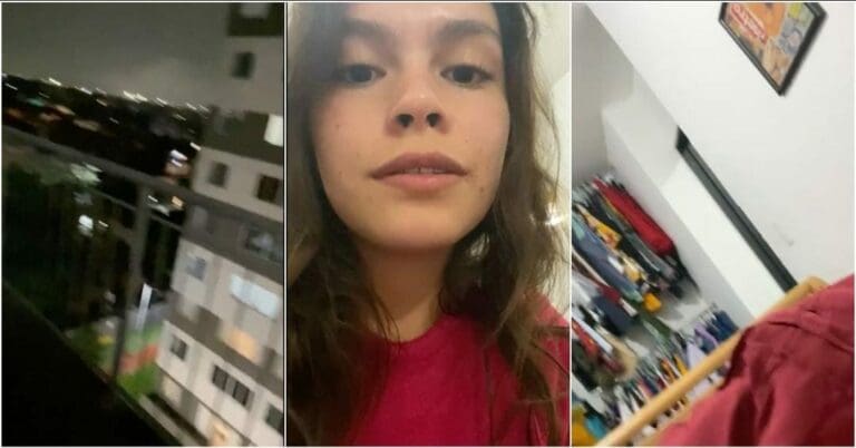 Video: Actriz para adultos prefirió tocarse a dejar su casa en el sismo