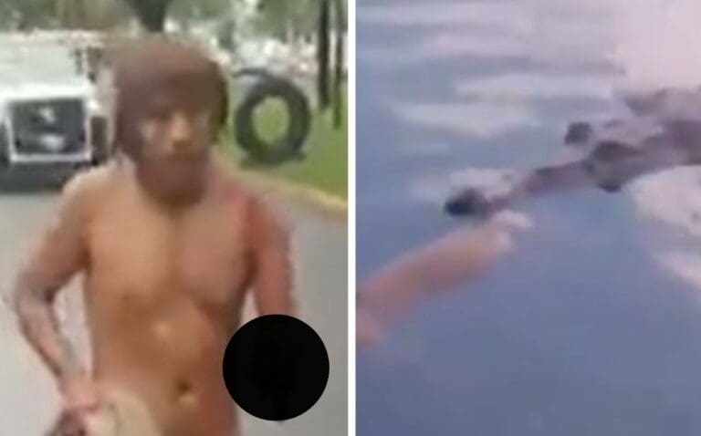 VIDEO INÉDITO: Cocodrilo le arranca el brazo a un indigente en Tabasco que lavaba su ropa