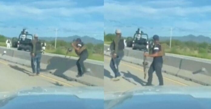 Elementos de la Guardia Nacional dejaron escapar a un comando armado al que se encontraron; han recibido muchas críticas