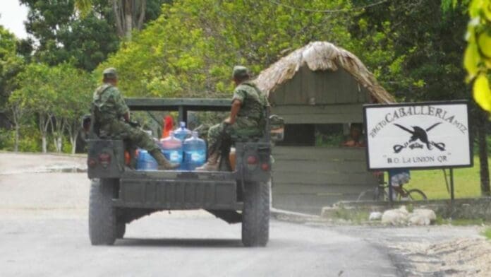 Mantienen operativo en la frontera con Belice por enfrentamiento entre militares y hombres armados