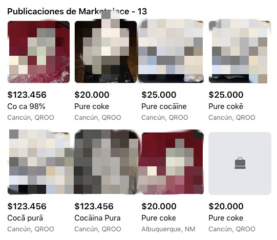 ¿VENDEN COCA POR FACEBOOK? Ofertan en Marketplace la droga colombiana en Cancún