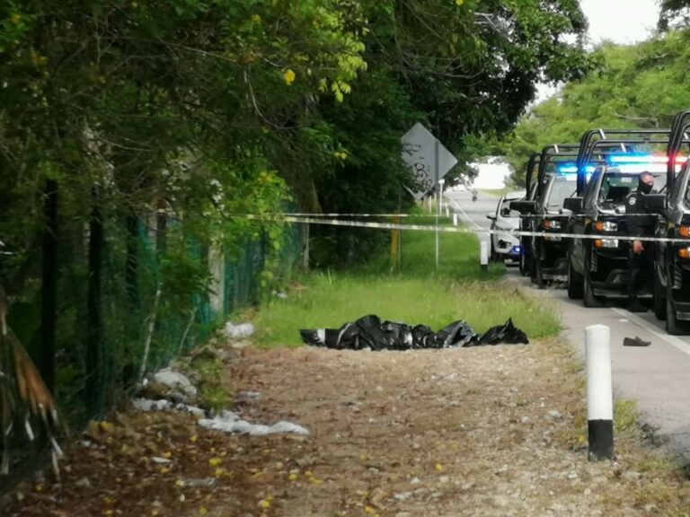 Hallan cuerpo embolsado en Chetumal, a la vista de todos