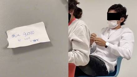 Le manda un mensaje a su crush; él rompe el papelito en su cara