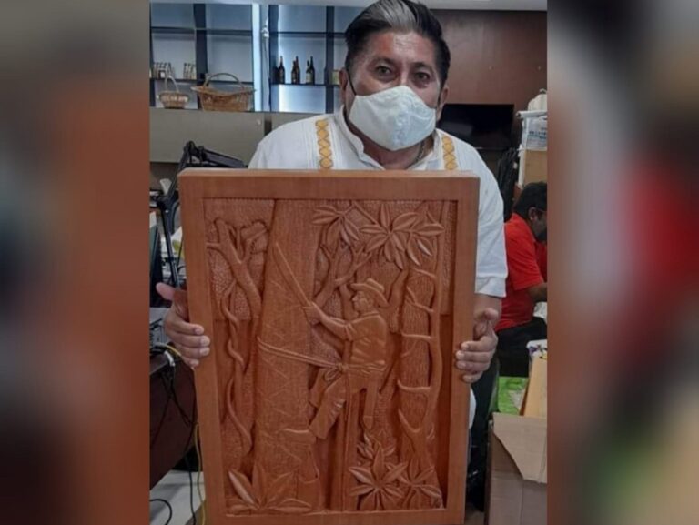 Llega hasta Brasil obra de artesano maya de Felipe Carrillo Puerto
