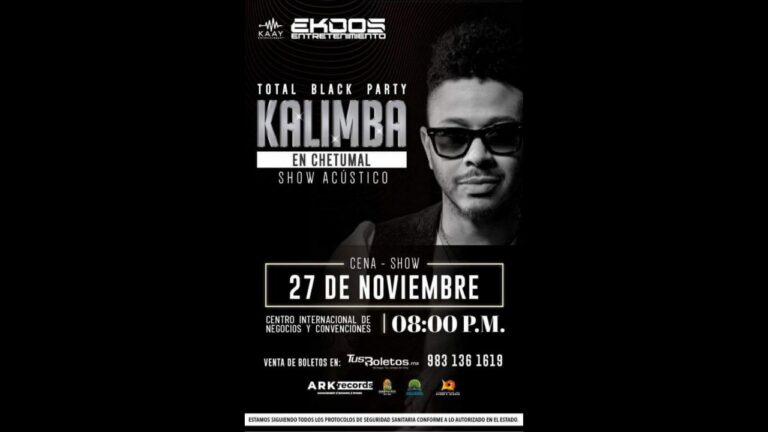 Kalimba regresa a Chetumal donde vivió su peor pesadilla: ofrecerá concierto