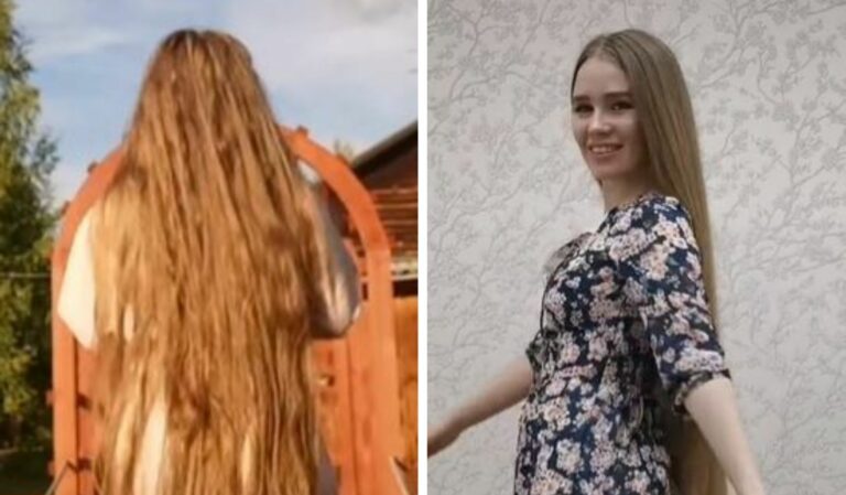 VIDEO: Ella es la ‘Rapunzel rusa’, tiene 23 años sin cortarse el cabello