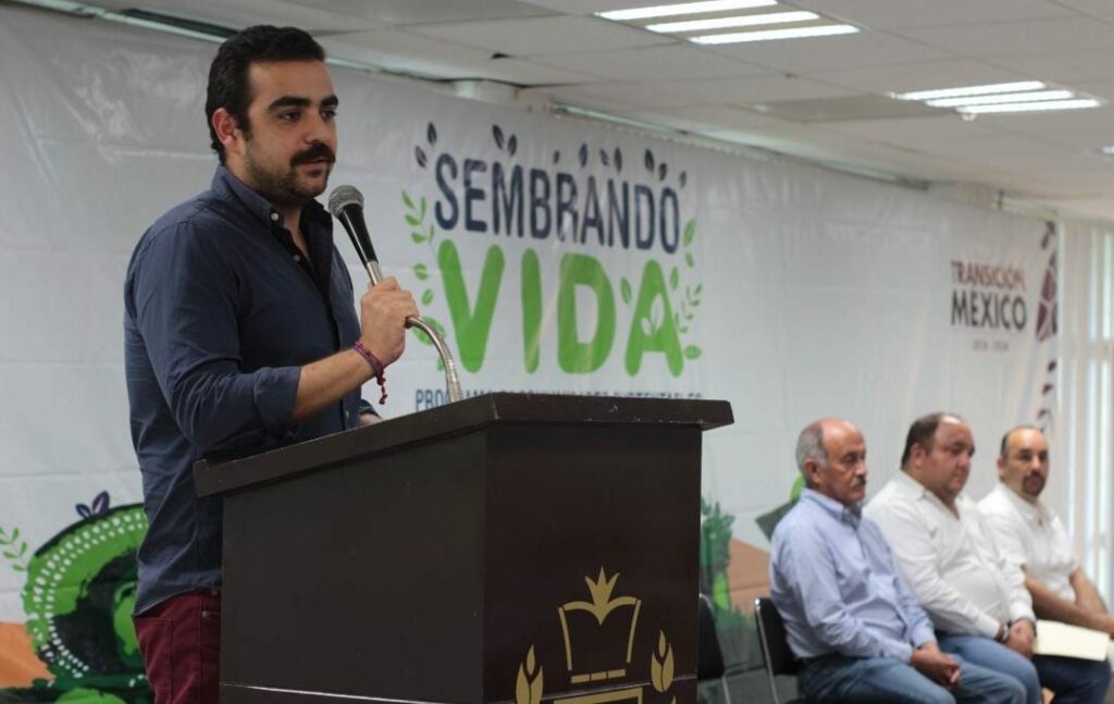 Hugo Chávez, empresario amigo de los hijos de AMLO y quien se estaría beneficiando con el programa Sembrando Vida. Foto: Sembrando Vida