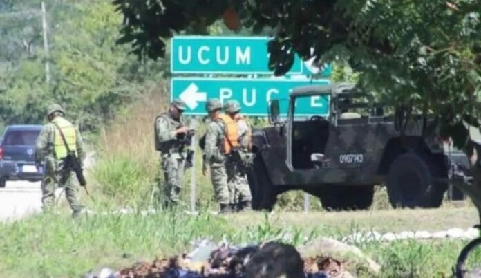 Tras la balacera de ayer en Sergio Butrón Casas, se aseguraron un arma, un auto y se supo que un elemento de la Guardia Nacional fue lesionado. Foto: SIM