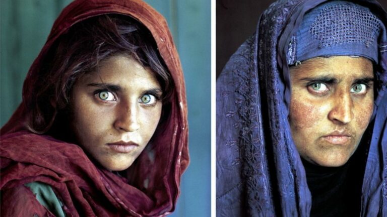 Italia acoge a la “niña afgana", Sharbat Gula
