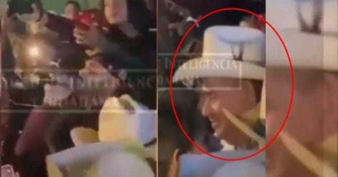 El Cien, presunto líder del Cártel de La Familia Michoacana, fue visto cantando y bailando muy feliz de la vida en un baile en Michoacán. Fue grabado. Foto: Captura de video