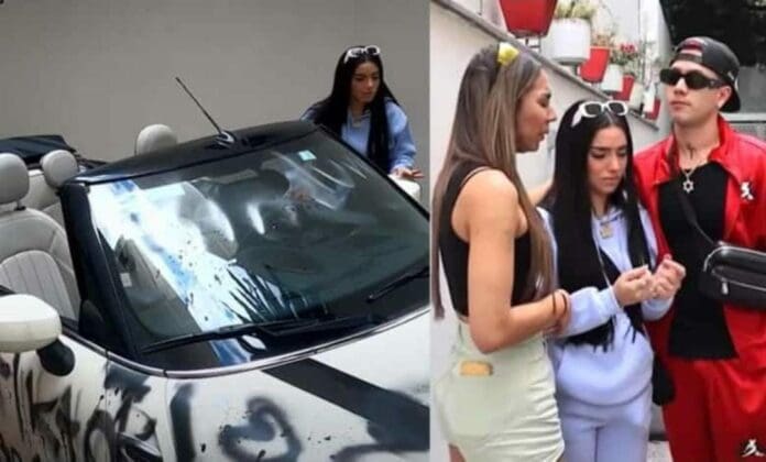La influencer Kimberly Loaiza fue víctima de una broma en la que le destrozaron su auto; la responsable de esto fue ¡su propia prima! Todo fue grabado