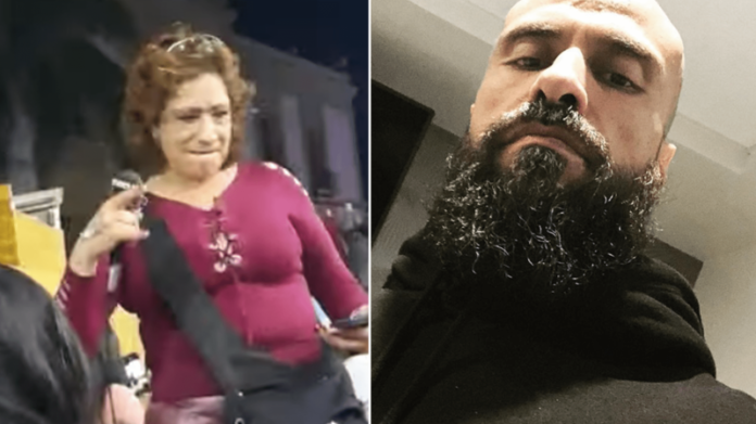 Mujer imita a Babo de Cartel de Santa