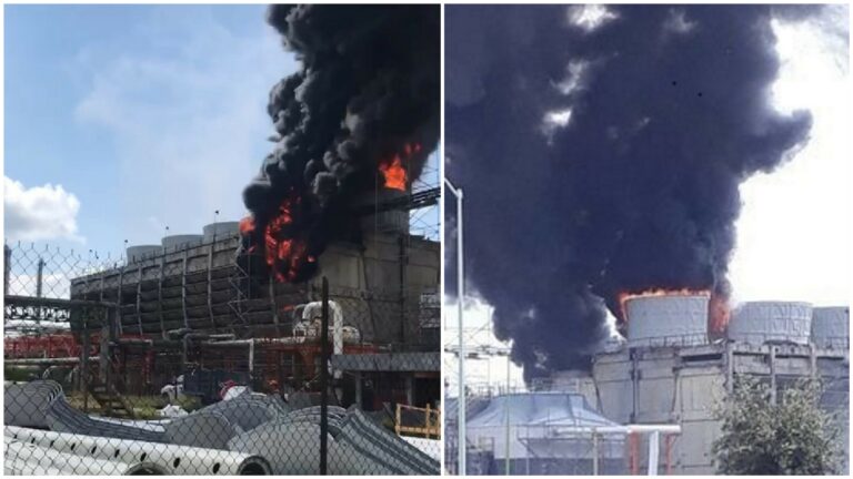 Pemex se incendia