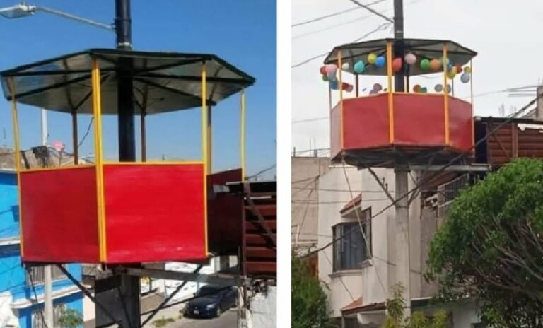 DON BRGZ NIVEL: Construye salón de fiestas en poste de luz de la CFE