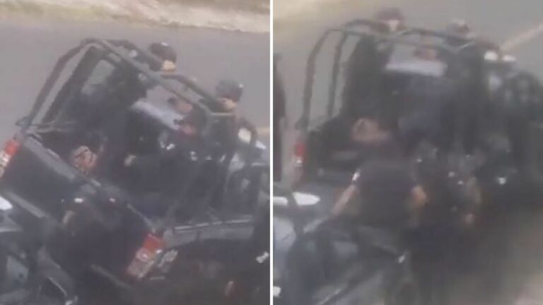 Captan a policías golpeando a detenidos en una unidad policial en Guanajuato
