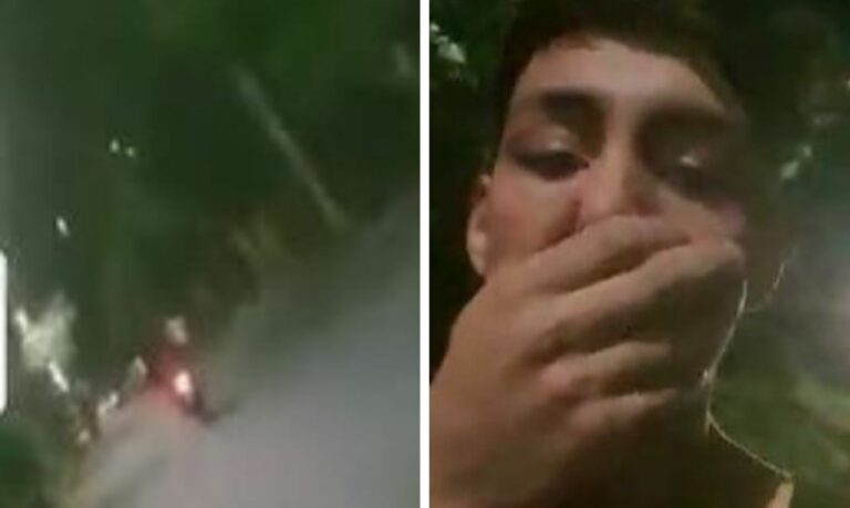 ¡Qué mala suerte! Sujeto ayuda a otro a encender su moto varada, luego se la robó
