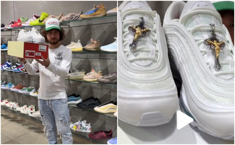 Luisito Comunica muestra los “zapatos de Jesús” que incluyen agua bendita y valen más de 100 mil pesos
