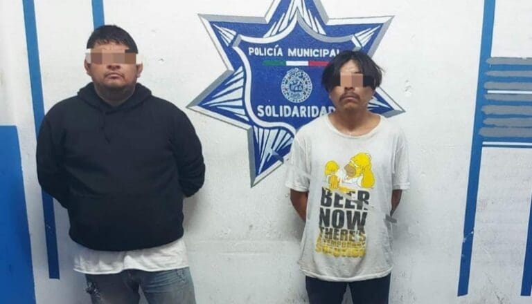Detienen a ‘narquillos’ con 2 kilos de ‘mota’ en Villas del Sol de Playa del Carmen