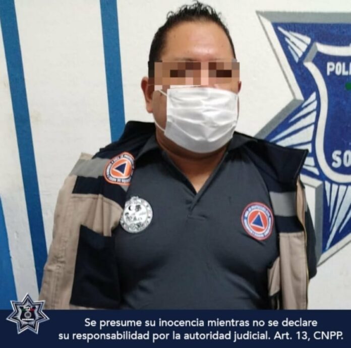 Detienen a funcionario de protección civil de Playa del Carmen