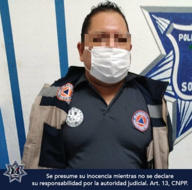 Detienen a funcionario de protección civil de Playa del Carmen