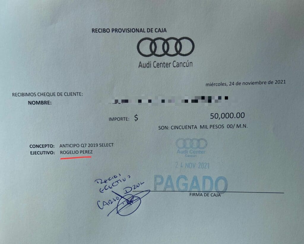ACUSAN A AUDI DE JINETEAR EL DINERO