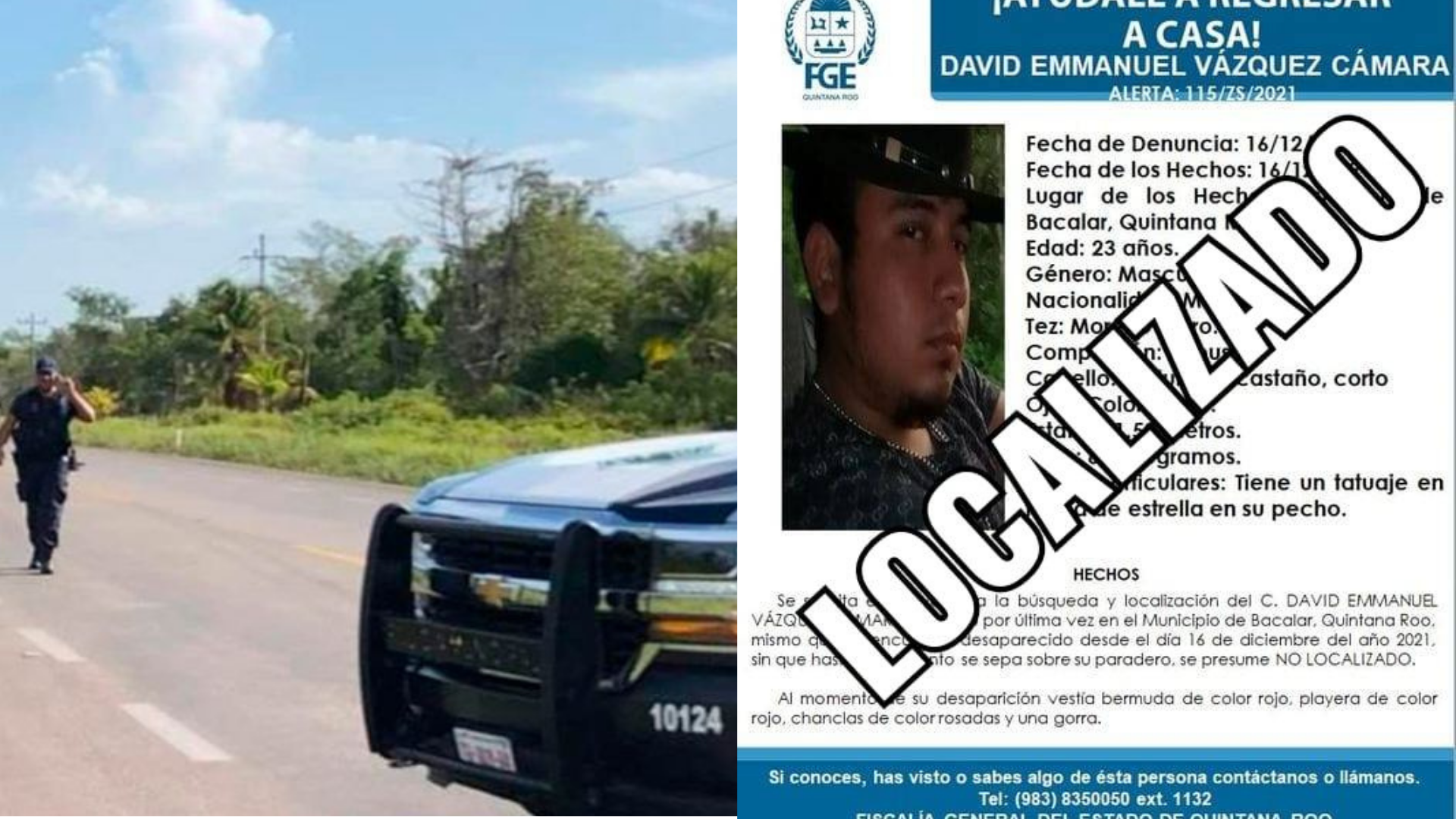 Liberan al joven ‘levantado’ por un comando en gasolinera de Bacalar