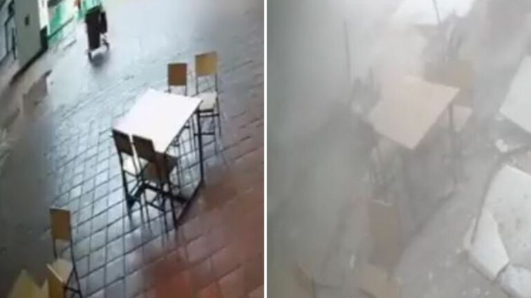 VIDE: Techo de plaza comercial se desploma en Tijuana y deja un fallecido