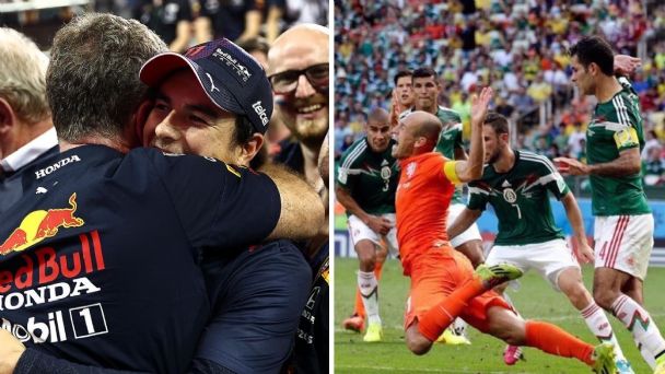 Holandeses agradecen a “Checo” Pérez por ayudar a Verstappen… y se disculpan por el penal de Robben