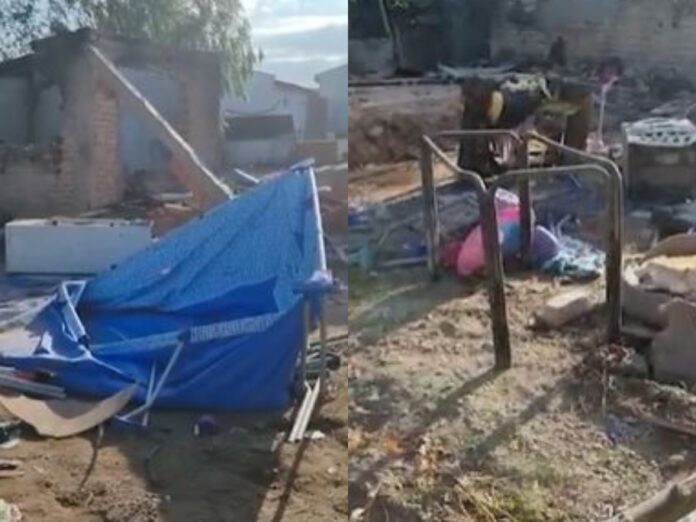 Vecinos se vengan y queman vivienda de abusador de un niño de 2 años, le quitó la vida