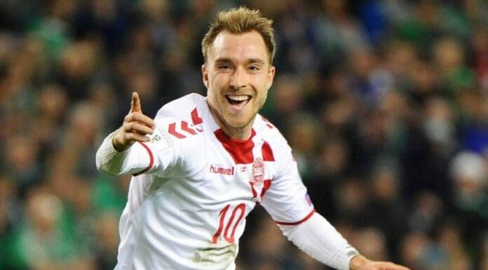 El danés Christian Eriksen ha vuelto a entrenarse, esto tras el colapso que sufriera el 12 de junio pasado y que casi le cuesta la vida. Foto: Selección de Dinamarca