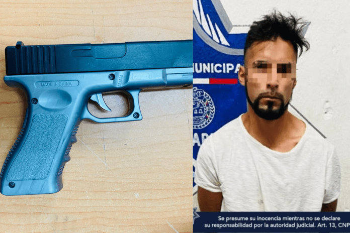 Amenaza de muerte a mujer en Playa del Carmen... con pistola falsa