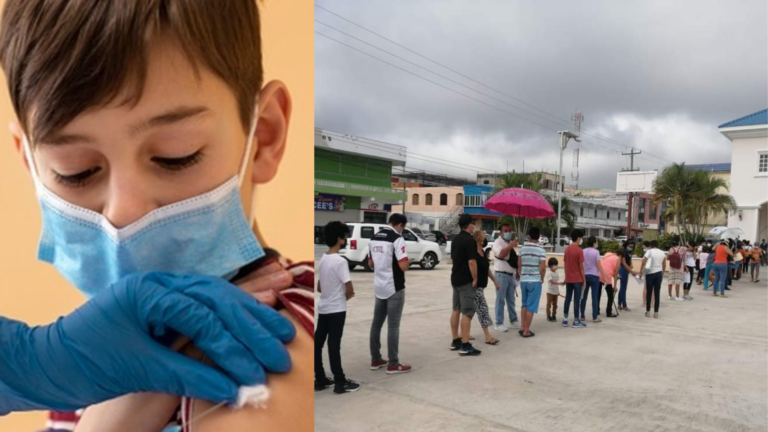 Atiborran chetumaleños la Zona Libre de Belice, por vacunación a menores
