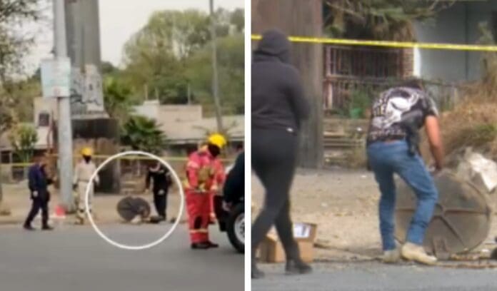 Hombre es rescatado de alcantarilla junto con un cadáver en descomposición en Jalisco