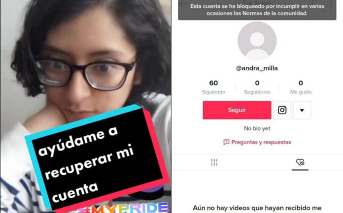 Banean a la compañere de 'TikTok' otra vez no infringí ninguna norma, asegura