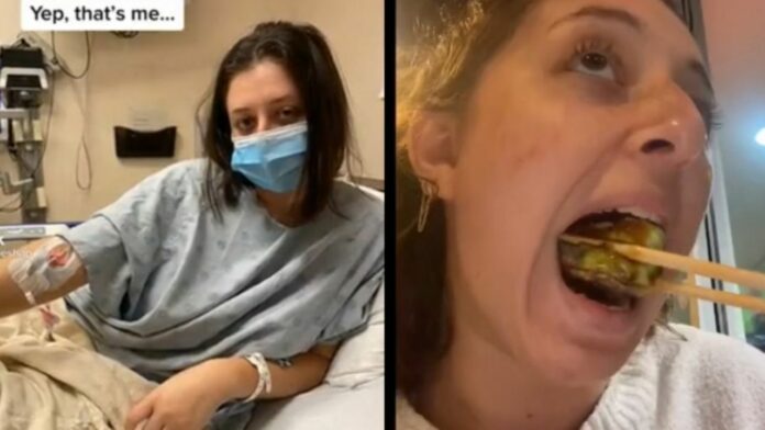 Mujer termina en el hospital tras comerse 32 rolls de sushi