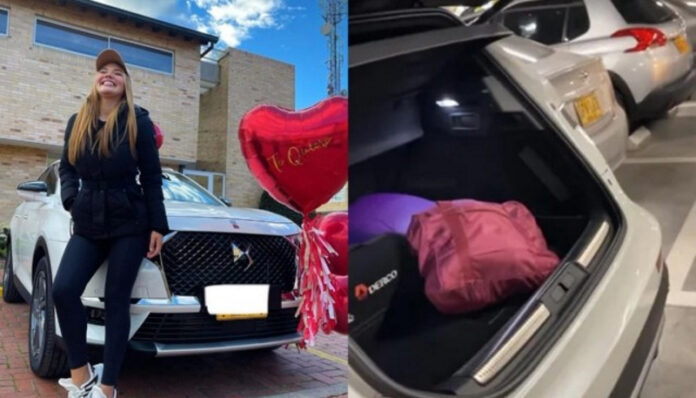 Deja su auto en el taller de su concesionaria y lo encuentra de paseo en centro comercial