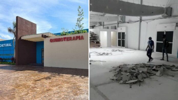 Niegan desmantelamiento de centro Covid dentro del Hospital Oncológico de Chetumal