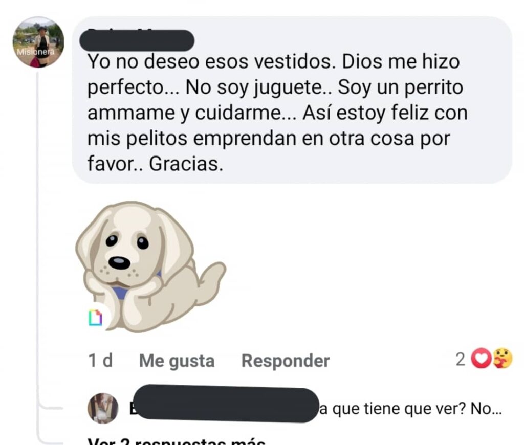 Critican a joven por hacerle un suéter a su perro